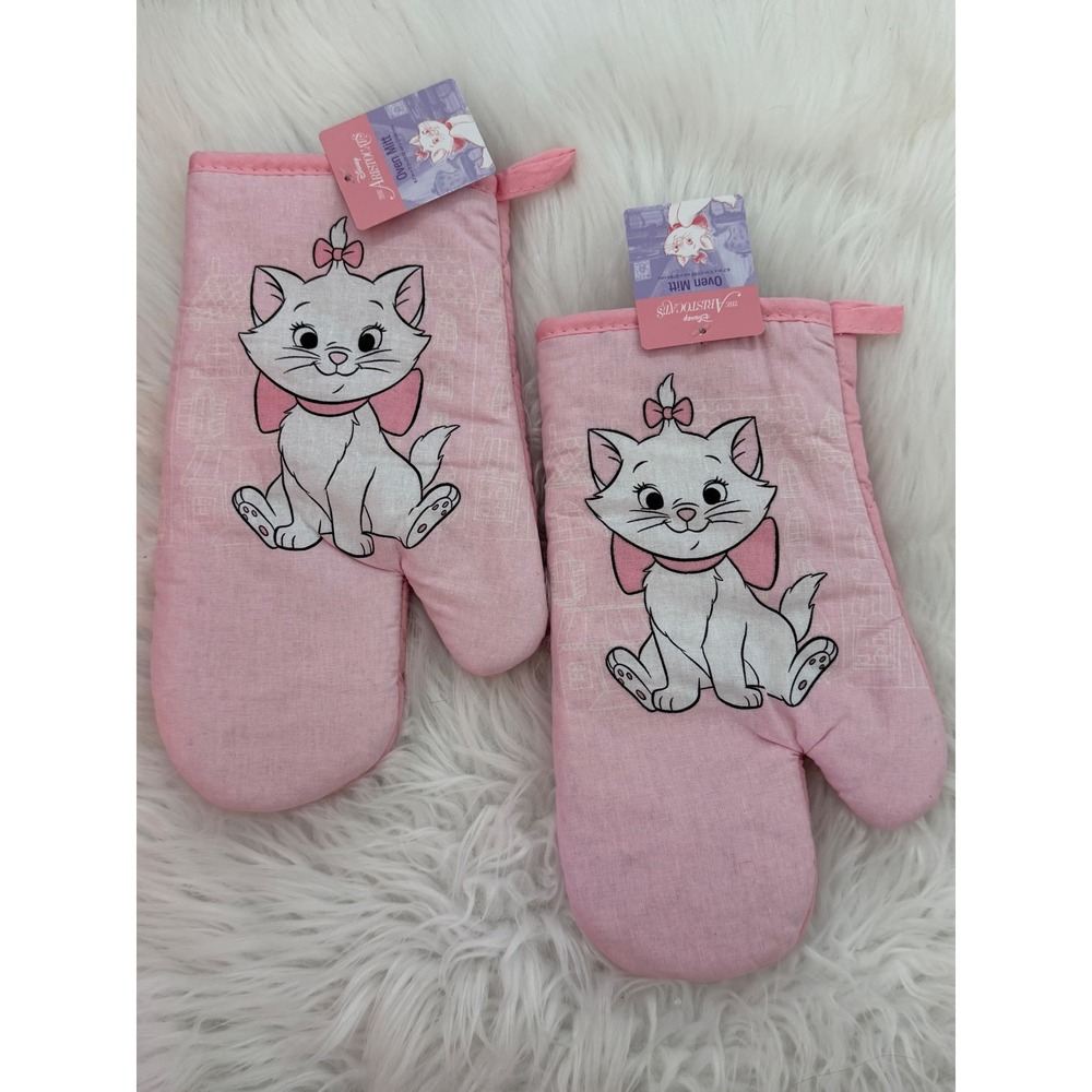 Disney The Aristocats Marie Pink Oven Mitt Set 2 Piece New With Tags